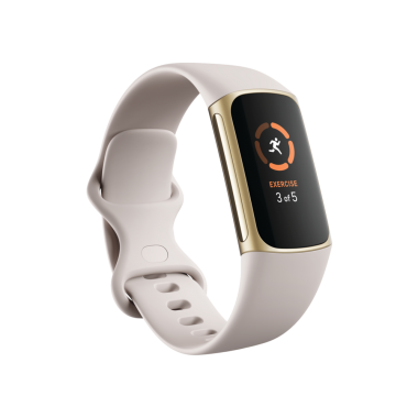 FITBIT Charge 5 Ay Beyazı/Altın Giyilebilir Teknoloji