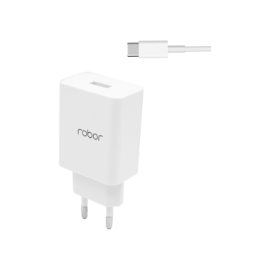 Robor Şarj Adap. R612 Type-C  1m Beyaz 