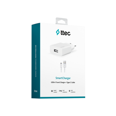 Ttec 2SCS20CB SmartCharger 2A+Type-C Kab